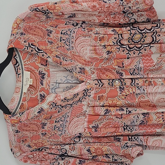 Nurture by Lamaze Pink Flutter Sleeve Blouse with Relaxed Pleats - Picture 3 of 16